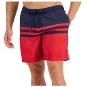 Macy's Athletic Red and Blue Shorts with Nautical Design